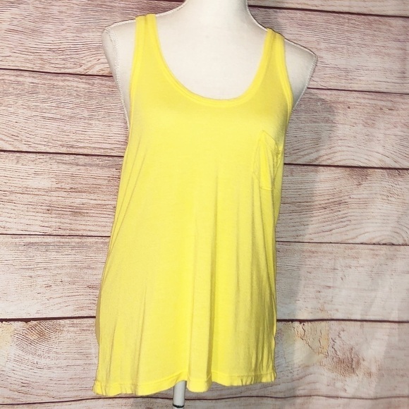 True Religion Yellow Racerback Tank Top Size XS - Picture 4 of 10